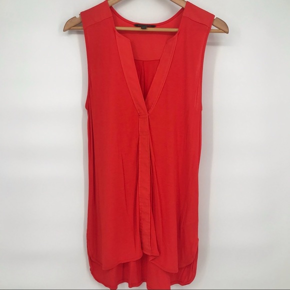 Blood Orange Banana Republic Soft V Tank - Picture 1 of 6